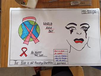 Red Ribbon - Rani Rashmi Devi Singh Govt. College C.G.